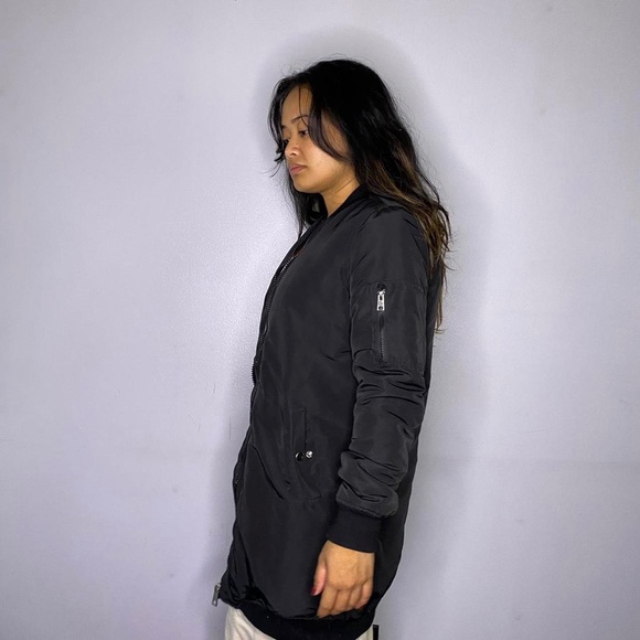 Vero Moda Longline Bomber Jacket - Picture 3 of 4